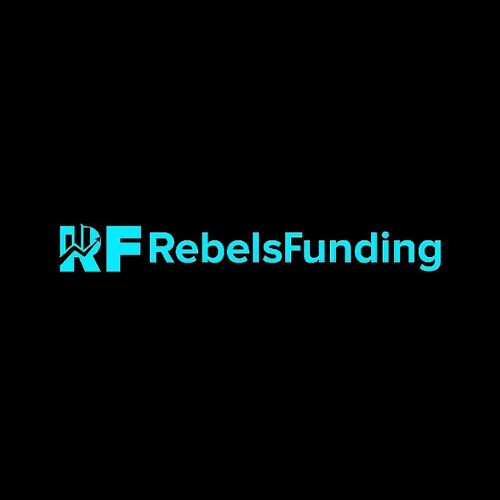 RebelsFundin prop trading firm logo – 2 challenge, Funding up to 2,000,000, global reputation.